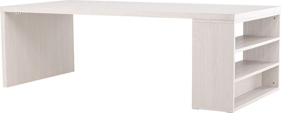 Hioshop Mika eetkamertafel 110x230 cm whitewash.