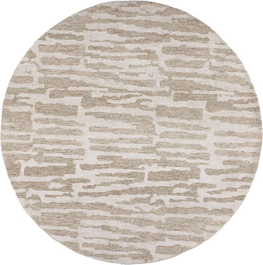 Hioshop Milos vloerkleed Ø200cm beige