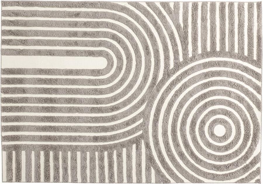 Hioshop Nikita vloerkleed 230x160cm donker bruin