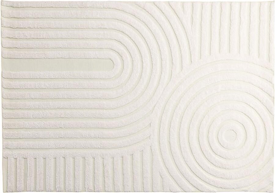 Hioshop Nikita vloerkleed 230x160cm wit