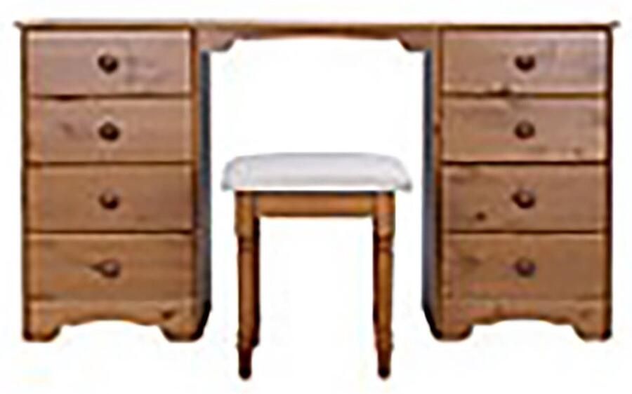 Hioshop Nilon kaptafel incl. kruk 8 laden kers dekor