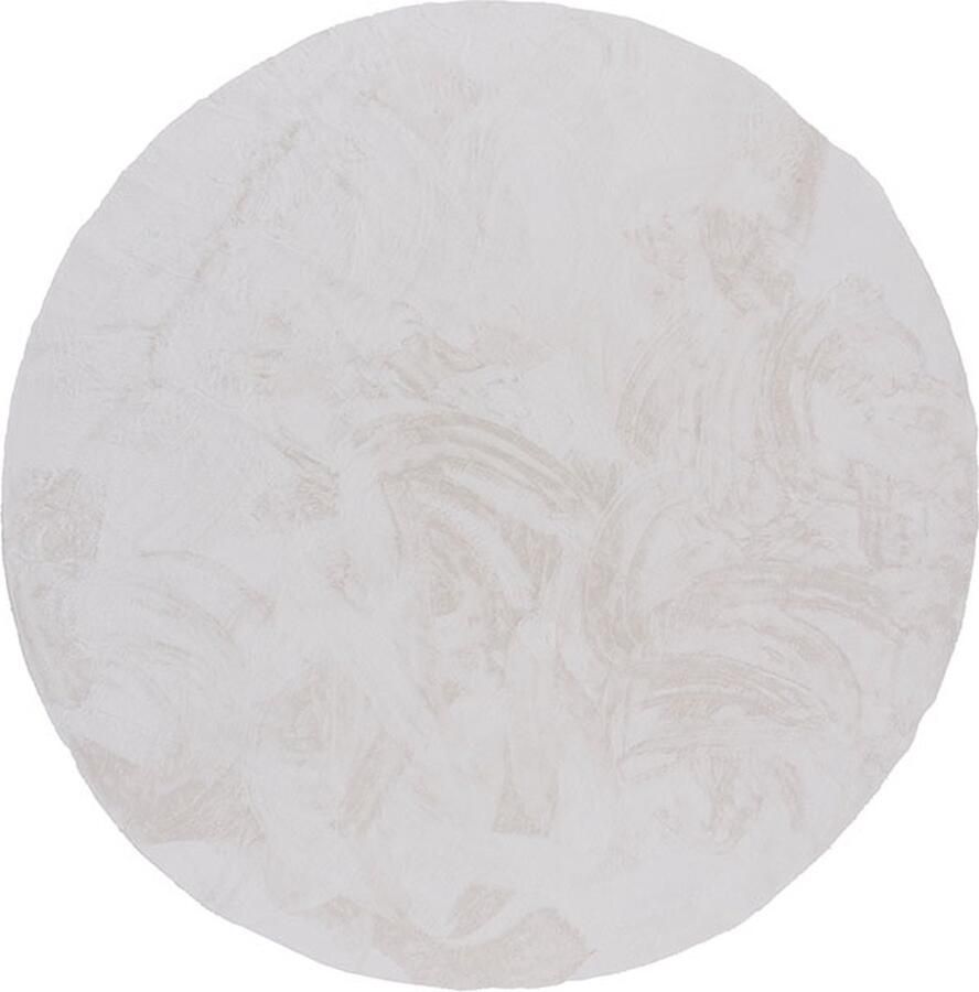 Hioshop Nina vloerkleed Ø200cm wit