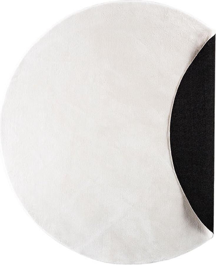 Hioshop Nixie vloerkleed Ø200 cm wit