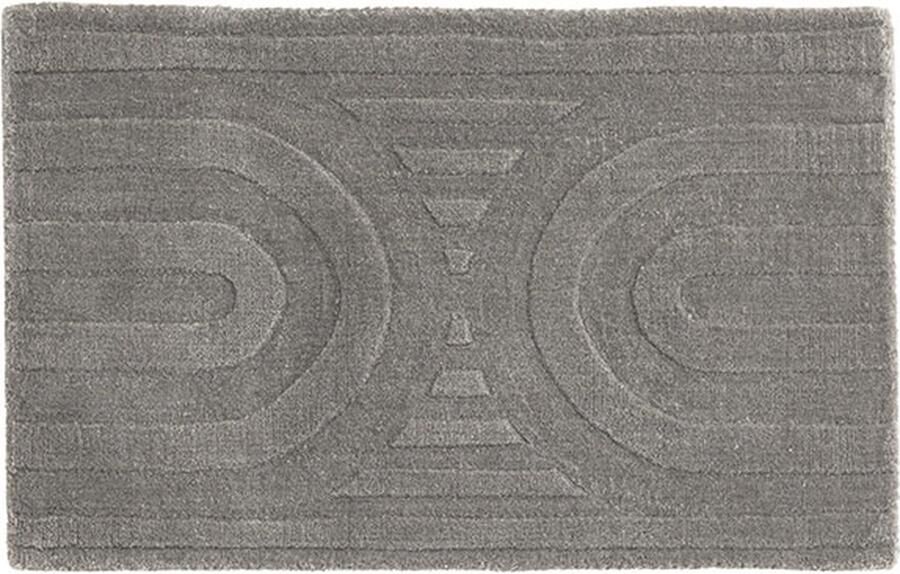 Hioshop Nora deurmat 80x50cm zilverkleurig