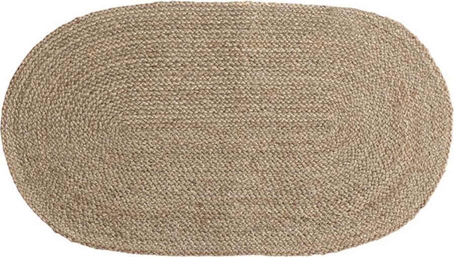 Hioshop Oliver deurmat 90x50cm naturel