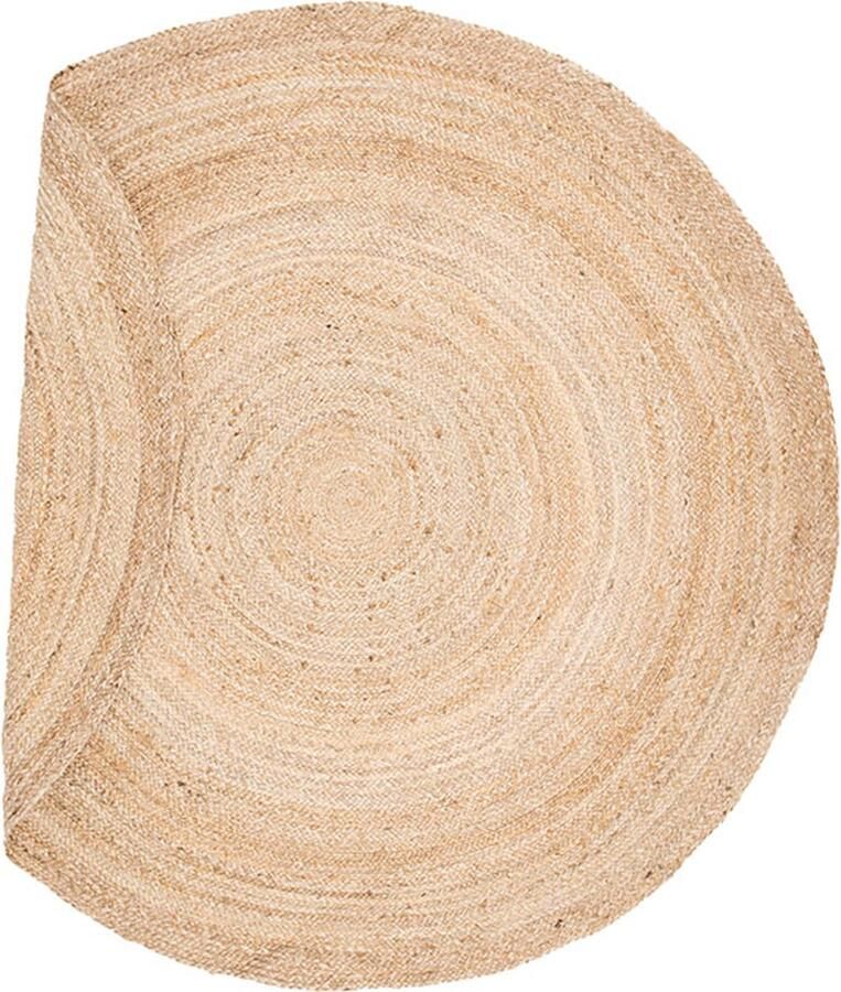 Hioshop Oliver vloerkleed Ø200cm naturel