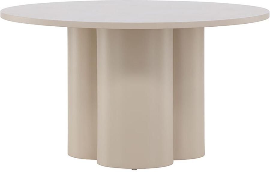 Hioshop Olivia salontafel Ø80cm beige