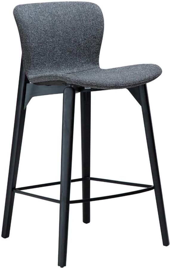 Hioshop Paragon fauteuil bouclé donkergrijs