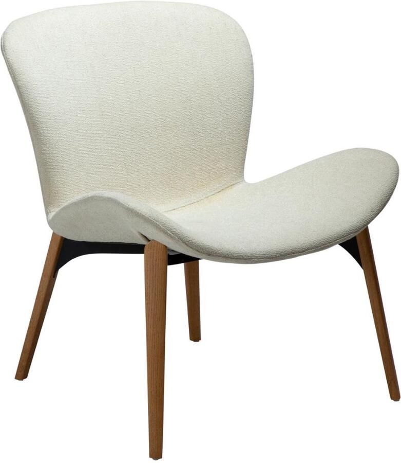 Hioshop Paragon fauteuil bouclé wit