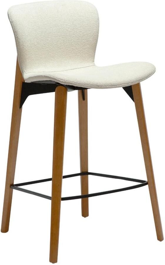 Hioshop Paragon fauteuil bouclé wit