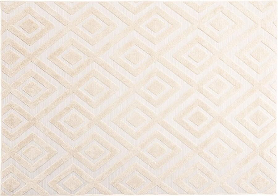 Hioshop Pia vloerkleed 230x160cm beige