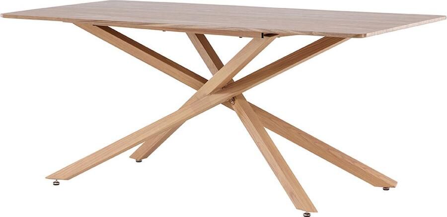 Hioshop Piazza eetkamertafel 90x180 cm mocca.