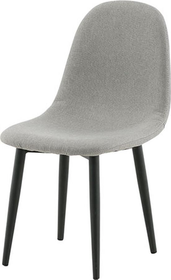 Hioshop 2 x Polar eetkamerstoel voor kinderen grijs.