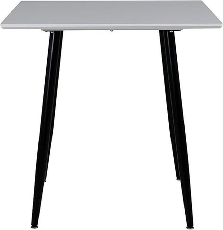 Hioshop Polar eetkamertafel 80x80 cm wit.