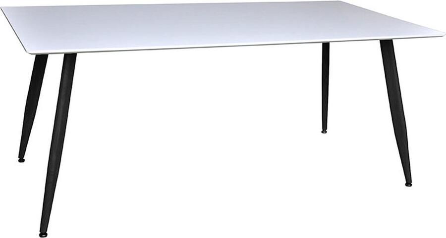 Hioshop Polar eetkamertafel 90x180 cm wit.