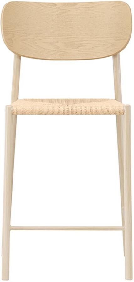 Nohr Barkruk Lakeithia Rattan Whitewash Naturel (zithoogte 67cm)