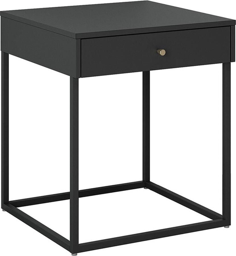 Hioshop Pops nachtkastje 1 lade zwart.