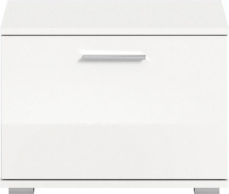 Hioshop Prego bank 1 klep hoog glans wit