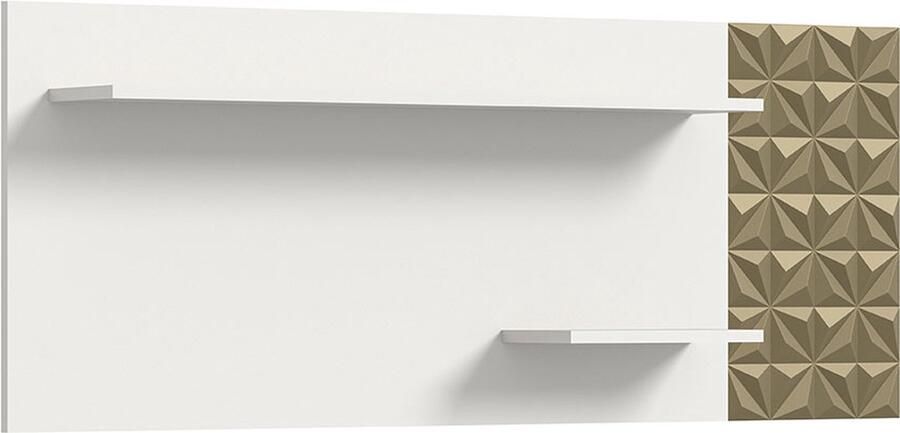 Hioshop Prisma wandplank 2 planken wit