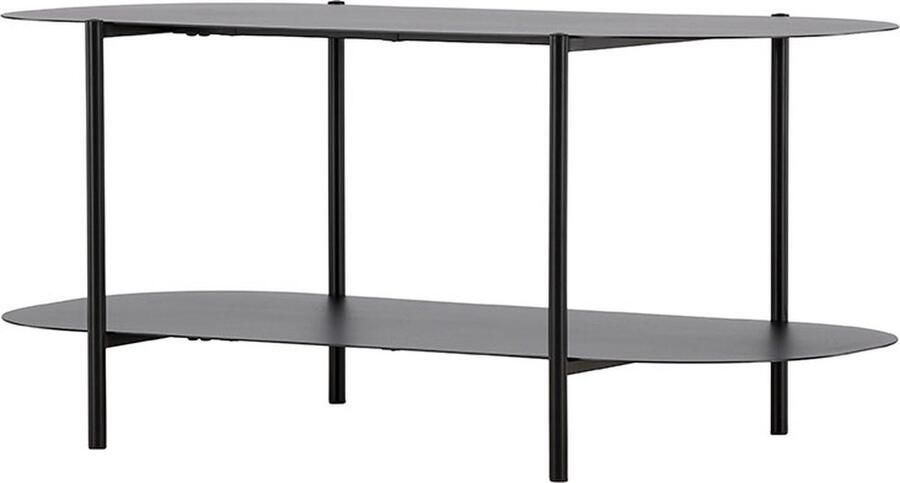 Nohr Ovale Salontafel Keyatta 100 x 50cm Zwart Ovaal