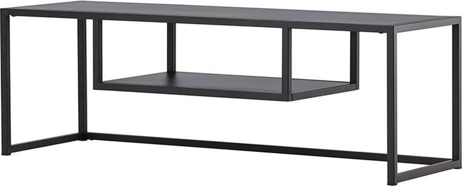 Hioshop Riverside TV-meubel 1 plank zwart.