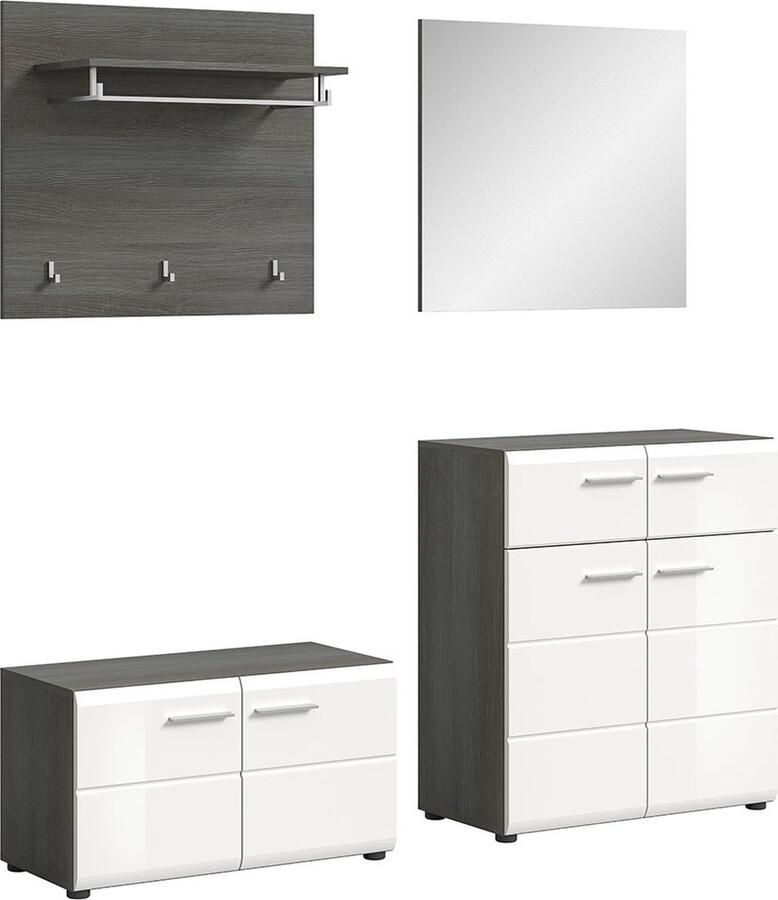 Hioshop Salsa garderobe opstelling wit hoogglans