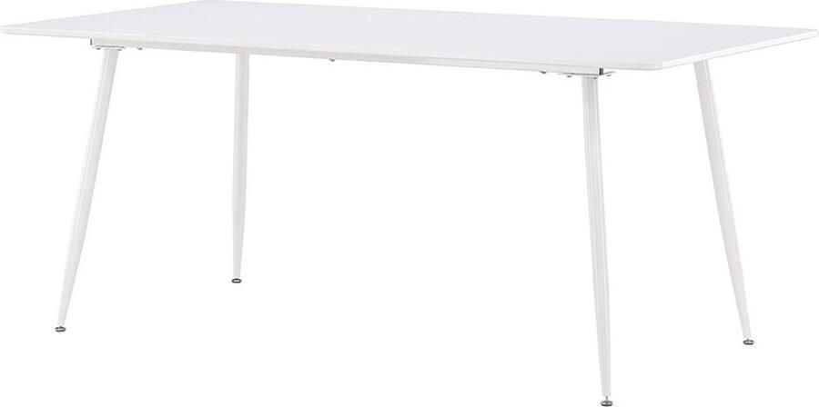 Hioshop Silar eetkamertafel 90x180 cm wit.