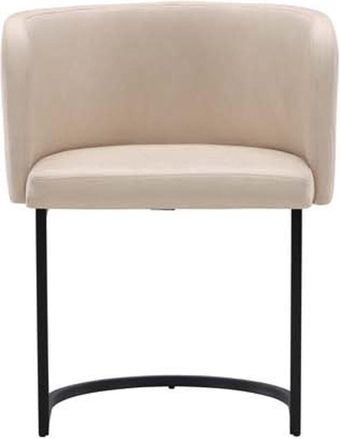 Hioshop Simrishamn eetkamerstoel met armleuningen beige.