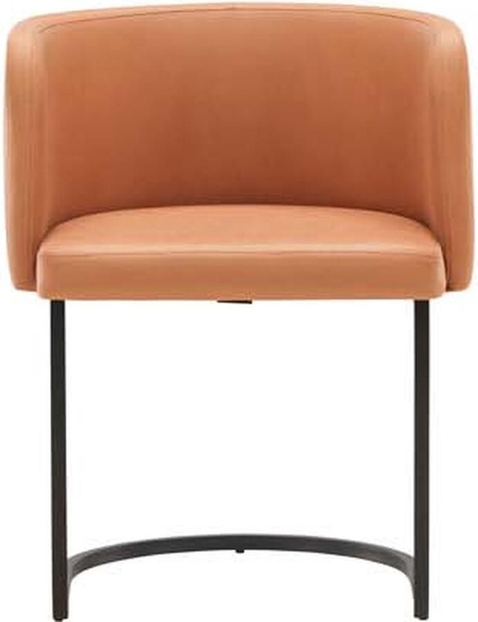 Hioshop Simrishamn eetkamerstoel met armleuningen bruin.