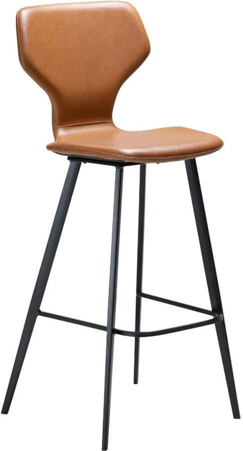 Hioshop S.I.T barstoel PU-kunstleer lichtbruin