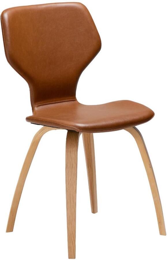 Hioshop S.I.T eetkamerstoel PU-kunstleer lichtbruin