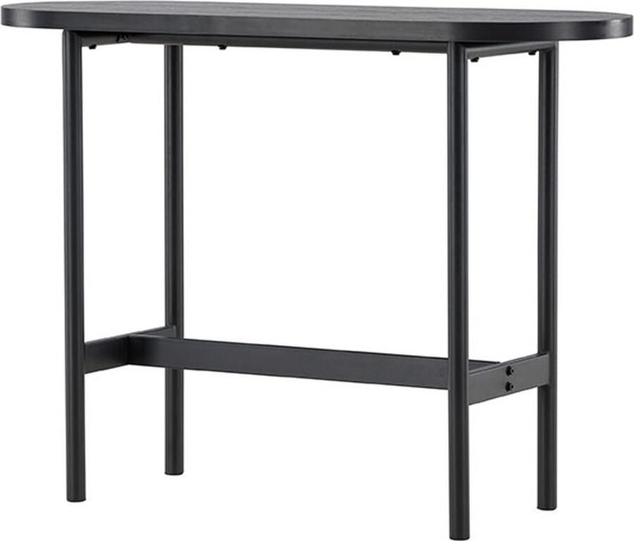 Nohr Ovale Sidetable Derron 110cm Zwart Ovaal