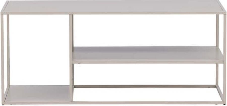 Hioshop Staal salontafel beige.