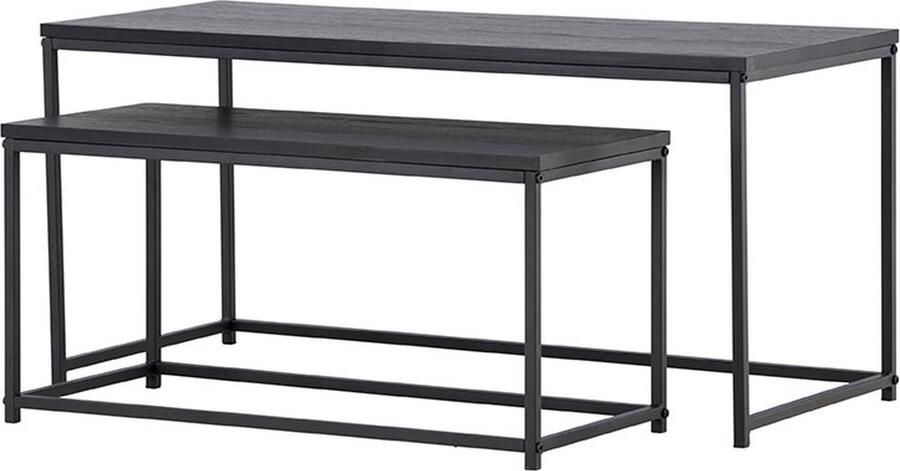Nohr Salontafel Keonte Set van 2 stuks Zwart