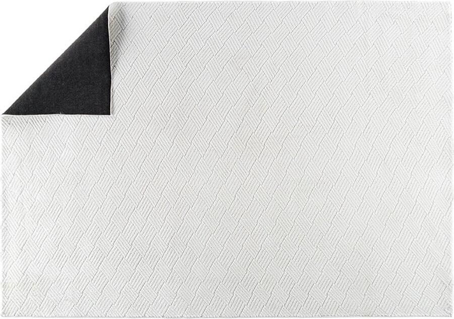 Hioshop Todd vloerkleed 160x230 cm wit