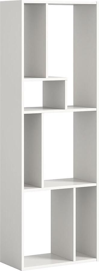 Hioshop Tommy wandkast 7 vakken wit