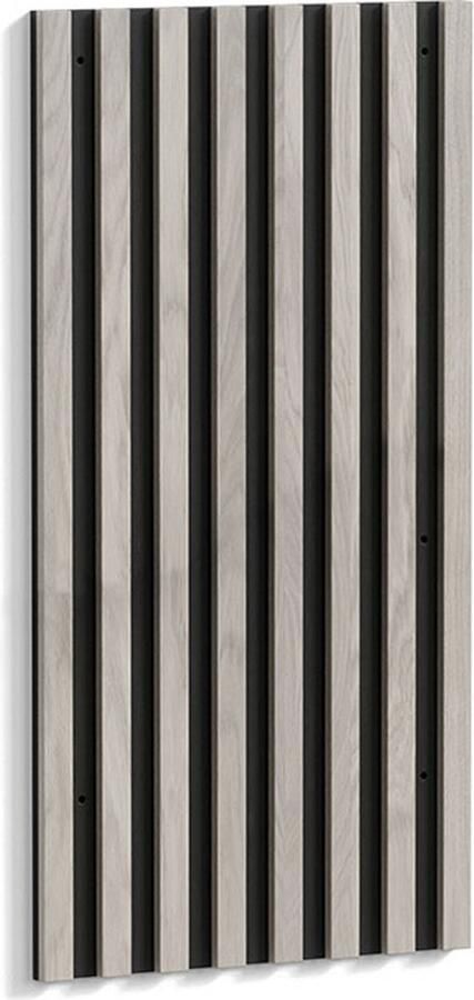 Hioshop Toulon wandpaneel hoofdbord en nachtkastje whitewash