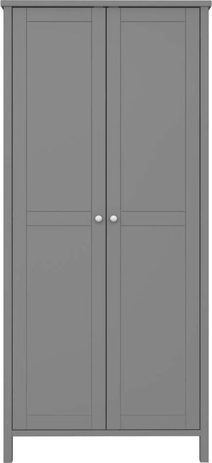 Hioshop Tromsø kledingkast 2 deuren grijs.