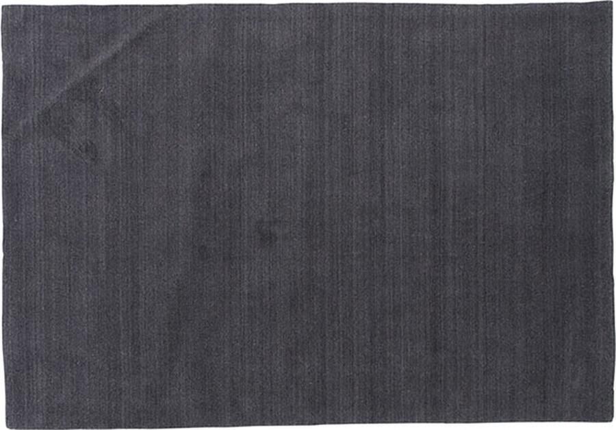 Hioshop Ulla vloerkleed 350x252cm donkergrijs