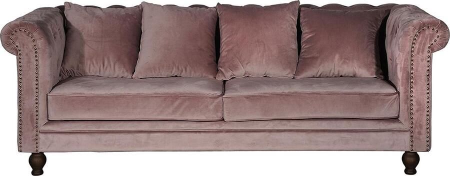 Venture Home Velvet Bank 88 x 80 x 217 Roze