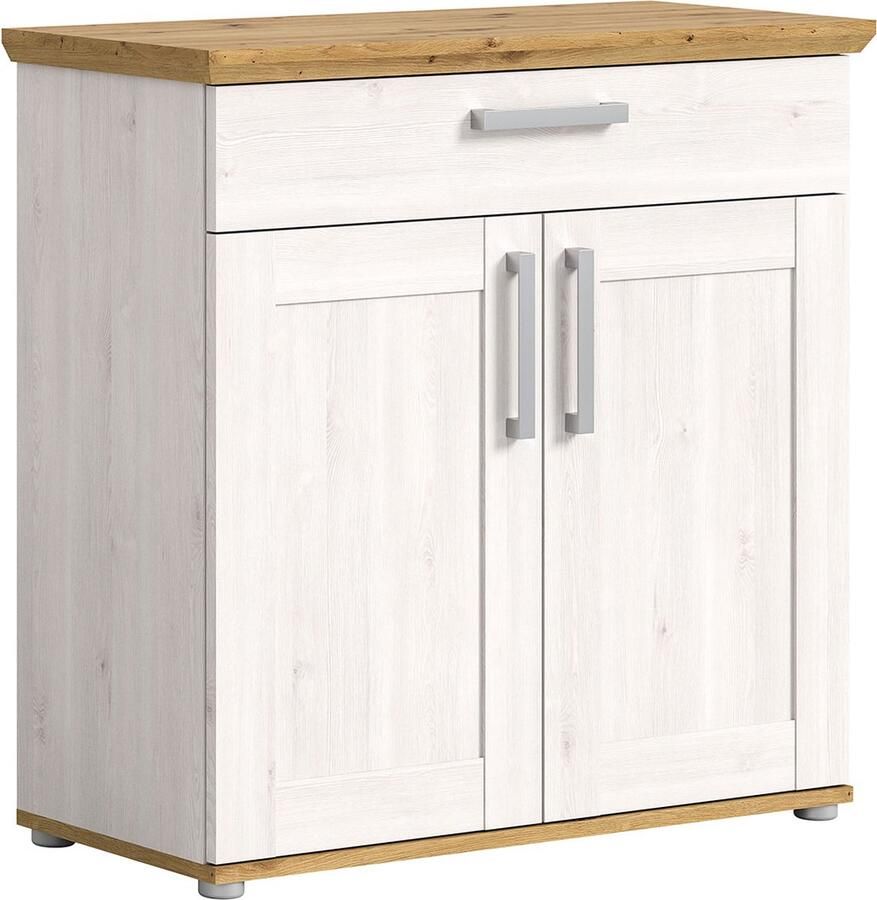 Hioshop Verona schoenenkast 1 lade 2 deuren lariks decor