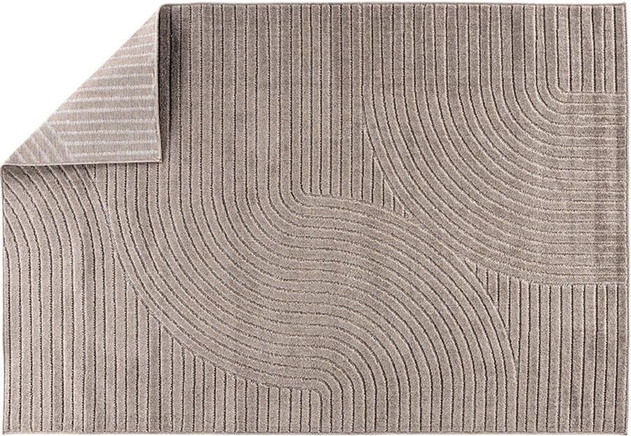 Hioshop Vince vloerkleed 200x290 cm bruin