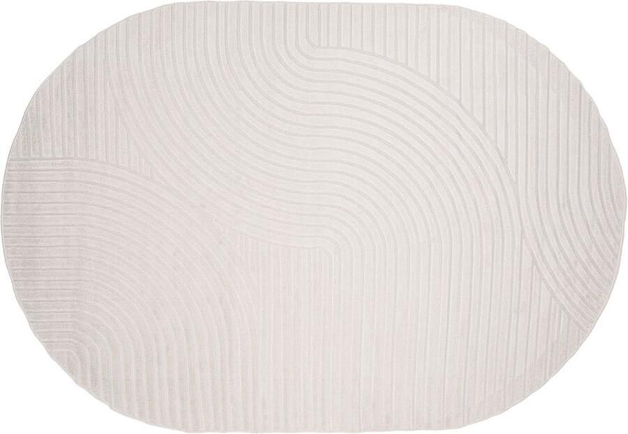 Hioshop Vince vloerkleed 240x340 cm wit