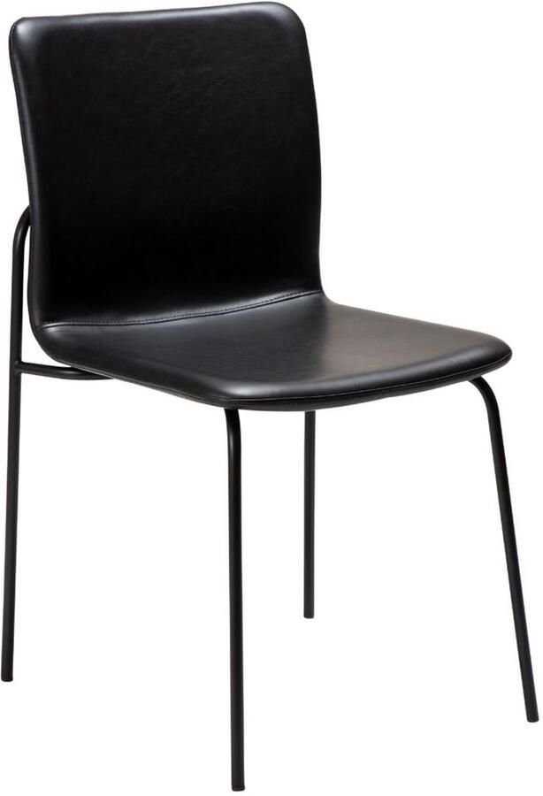Hioshop Woof eetkamerstoel PU-kunstleer zwart