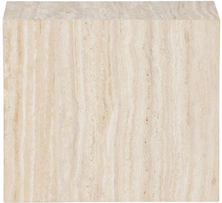 Nohr Bijzettafel Katiana Travertinlook 35 x 25cm Beige