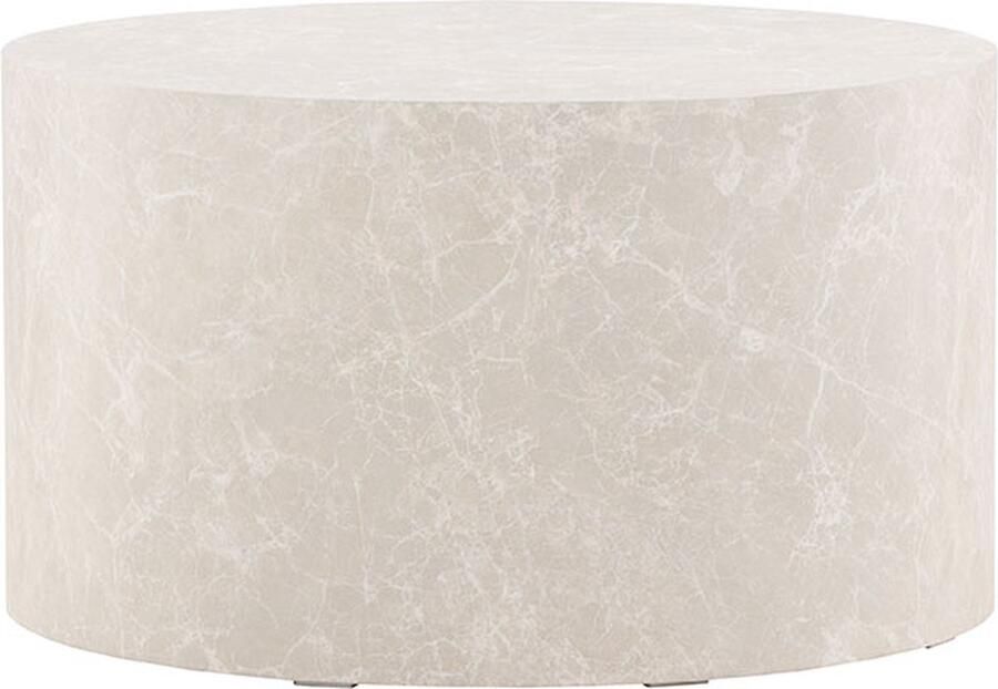Nohr Ronde Salontafel Katiana 80cm MDF Marmerlook Beige