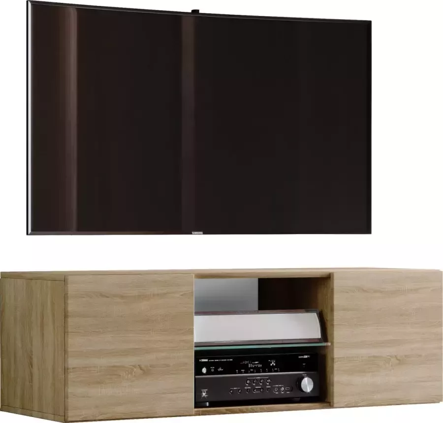 Vcm Houten TV Wandkast Hangend Lowboard TV Kabinet Hangend Wandkast Tafel Jusa Houten TV Wandkast Hangend Lowboard TV Kabinet Hangend Wandkast Tafel Jusa - Foto 4