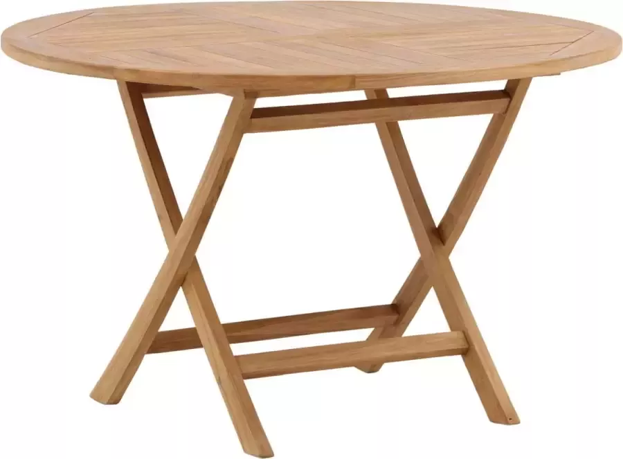 Nohr Ronde Tuintafel Amberia Teakhout 120cm Naturel