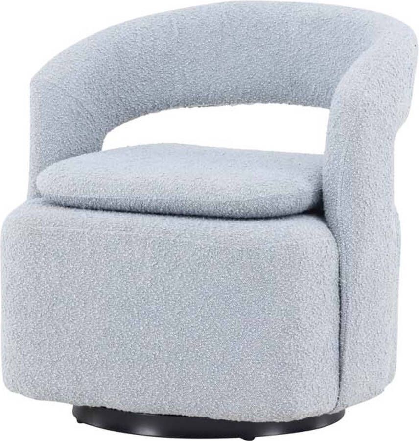 Hioshop Laurel fauteuil draaifunctie blauw. - Foto 1