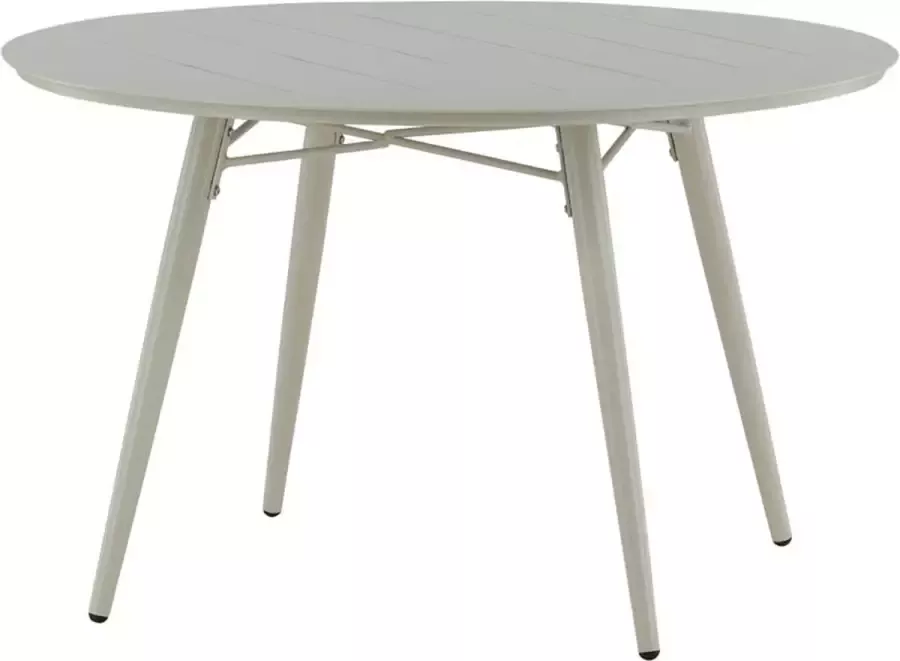 Hioshop Lina eettafel tuin Ø120cm beige